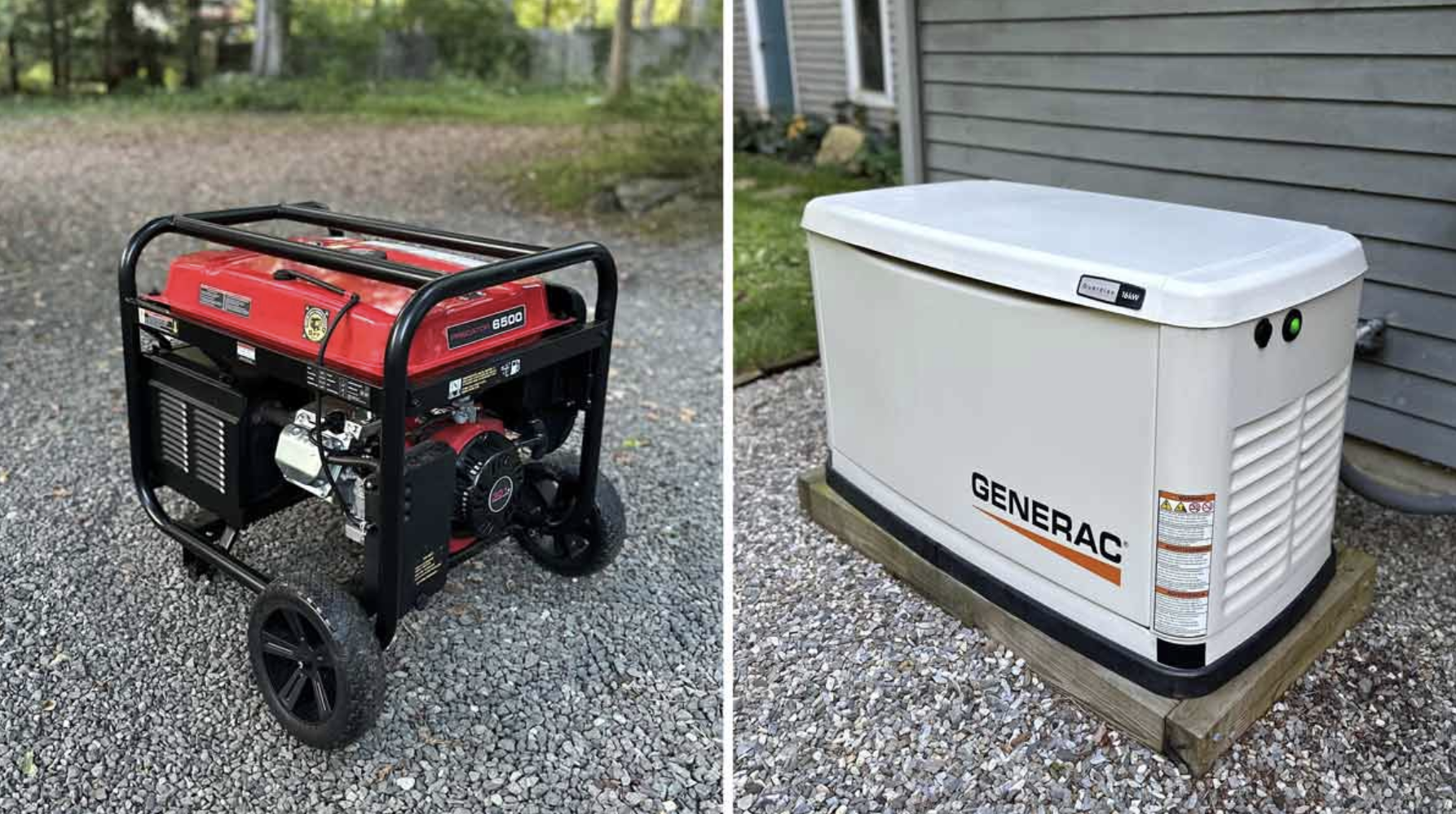 Generac standby generator installed at a Clinton NJ home
