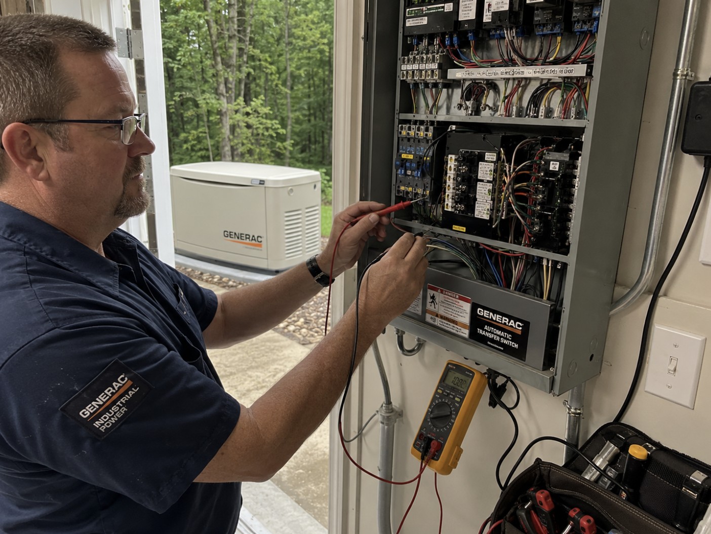 Generac generator ATS transfer switch failure repair in Raritan Township NJ
